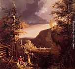 Daniel Boone Sitting at the Door of His Cabin on the Great Osage Lake, Kentucky by Thomas Cole